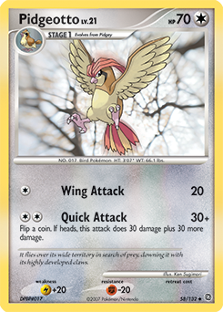 Pidgeotto from Secret Wonders