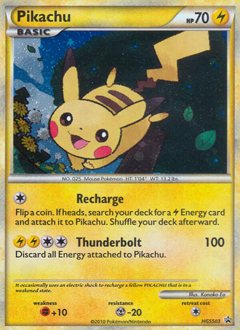 Pikachu from HGSS Black Star Promos