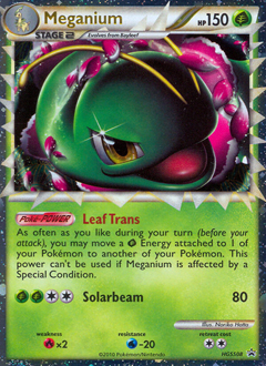 Meganium from HGSS Black Star Promos