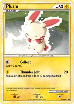 Plusle from HGSS Black Star Promos