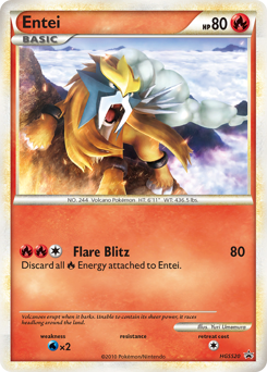 Entei from HGSS Black Star Promos