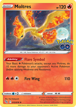 Moltres from Pokémon GO