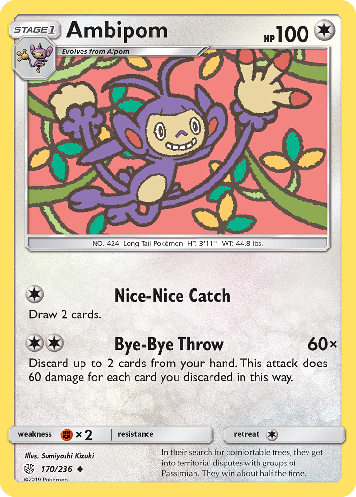 Ambipom from Cosmic Eclipse