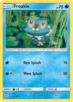 Froakie from Forbidden Light
