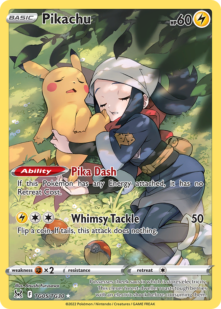 Pikachu from Lost Origin Trainer Gallery