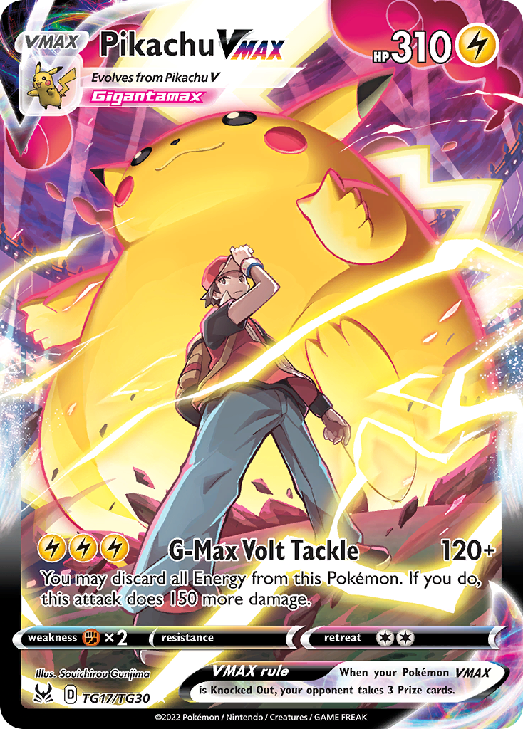 Pikachu VMAX from Lost Origin Trainer Gallery