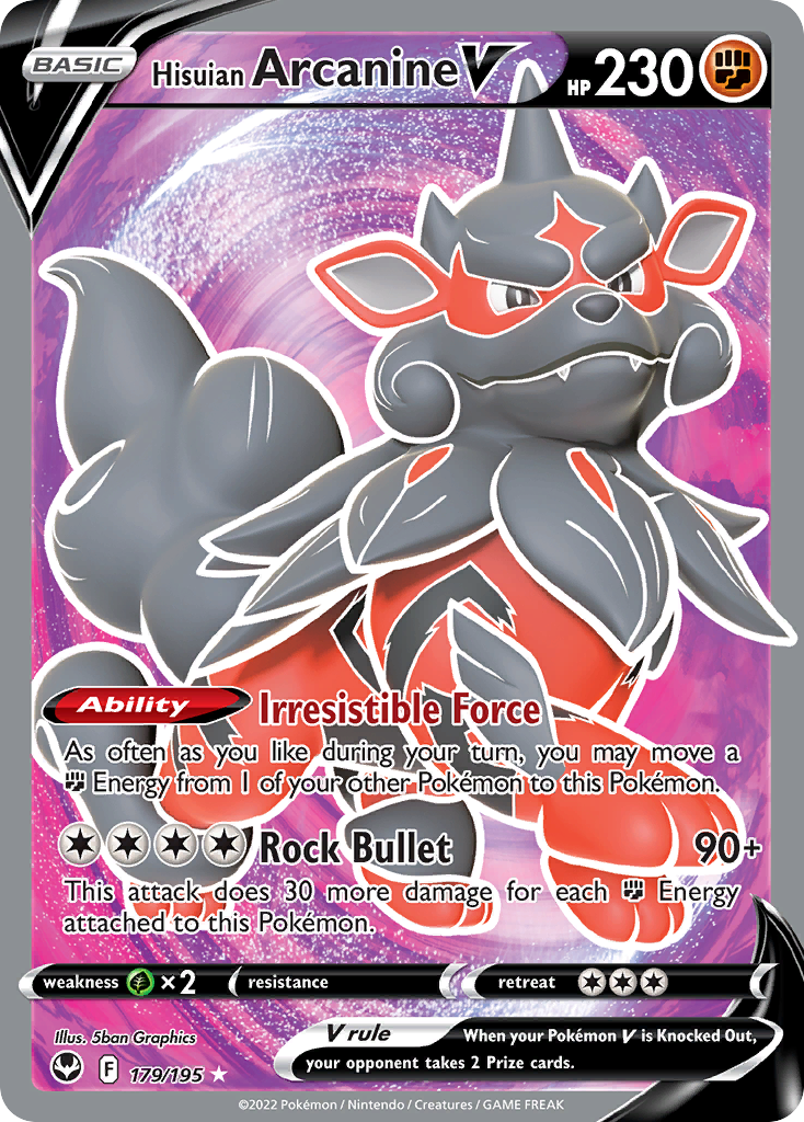 Hisuian Arcanine V from Silver Tempest