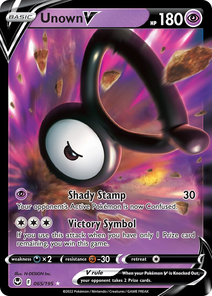 Unown V from Silver Tempest