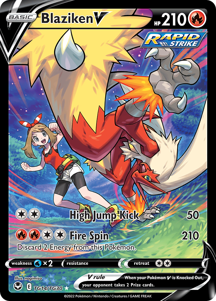 Blaziken V from Silver Tempest Trainer Gallery