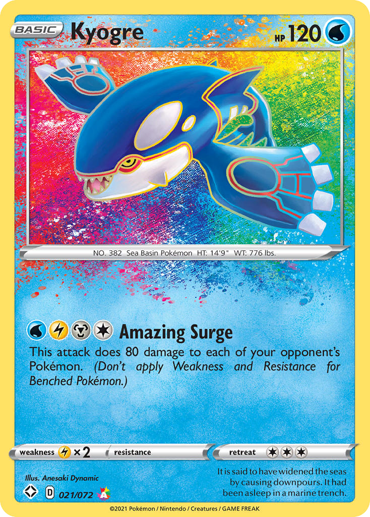 Kyogre from Shining Fates