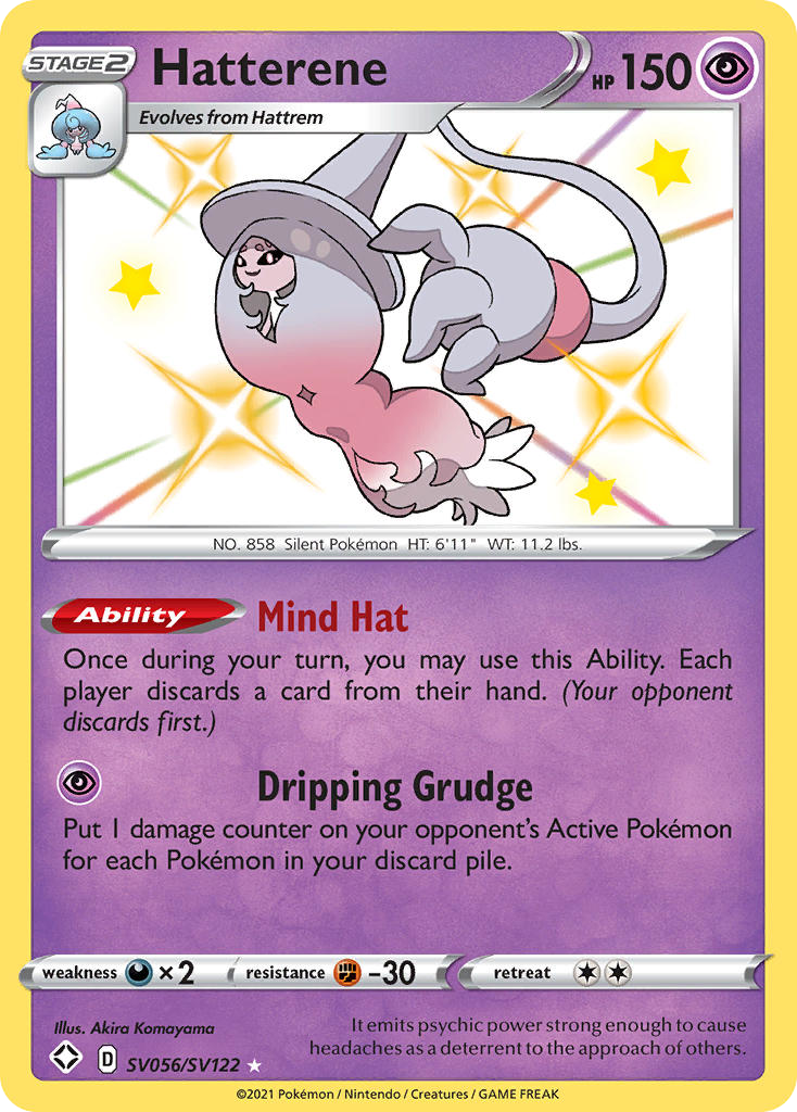 Hatterene from Shining Fates Shiny Vault