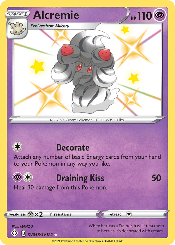 Alcremie from Shining Fates Shiny Vault
