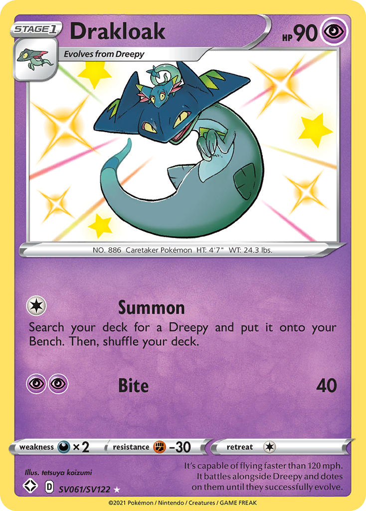 Drakloak from Shining Fates Shiny Vault