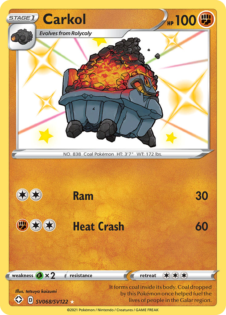 Carkol from Shining Fates Shiny Vault