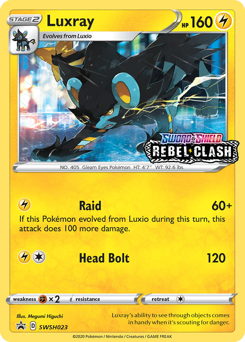Luxray from SWSH Black Star Promos