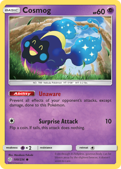 Cosmog from Cosmic Eclipse
