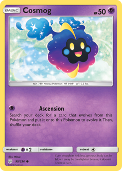Cosmog from Cosmic Eclipse