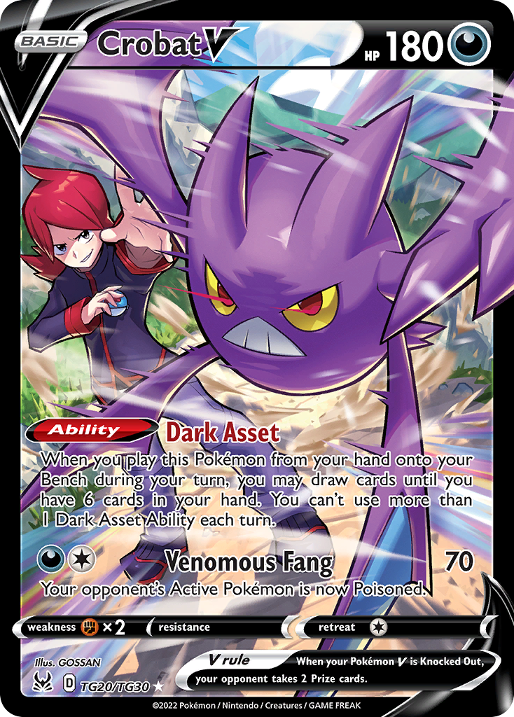 Crobat V from Lost Origin Trainer Gallery
