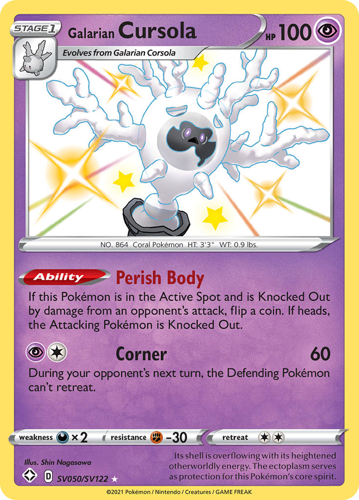 Galarian Cursola from Shining Fates Shiny Vault