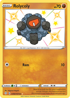 Rolycoly from Shining Fates Shiny Vault